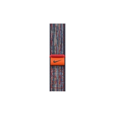 Apple Watch 46mm Nike Sport Loop: Blue/Red Nike Sport Loop (mxu43zm/a)
