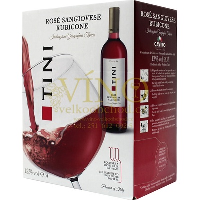 Tini Rosé Sangiovese Rubicone růžové 12% I.G.T. BIB 3 l (karton)