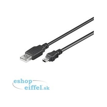 PremiumCord ku2m3a USB 2.0, A-B mini, 5pinů, 3m