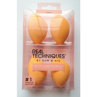 Real Techniques Miracle Complexion Sponge set 4 houbiček na make-up 4 ks