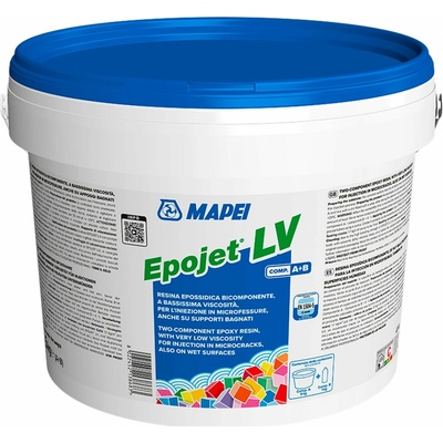 MAPEI Epojet LV dvousložková epoxidová pryskyřice s velmi nízkou viskozitou k injektáži mikrotrhlin 5 kg – Zbozi.Blesk.cz