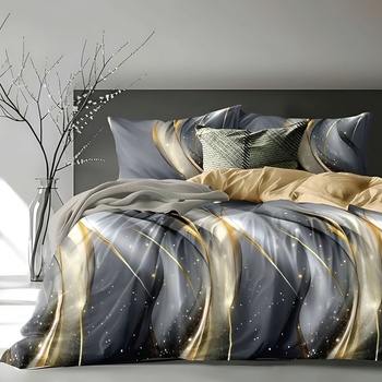 EmonaMall Двулицево спално бельо с ластик EmonaMall, 6 части - Модел S19074 (S19074-12000e)