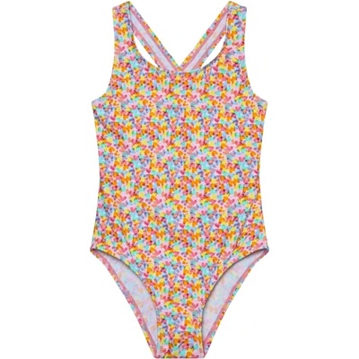 Color Kids Swimsuit AOP-8714-Cabbage Zelená