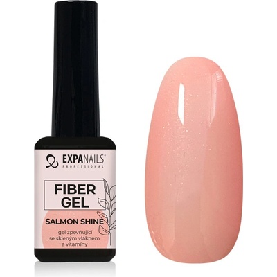 Expa nails expanails zpevňující uv led gel fiber salmon shine 11 ml