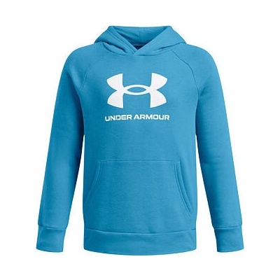 Under Armour Rival Fleece BL Hoodie modrá