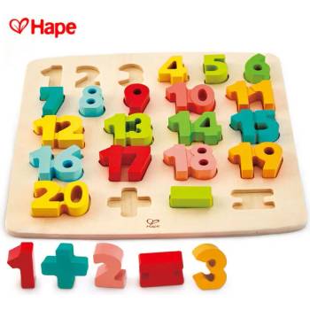 Image 1 of Hape - Дървени цифри с поставка