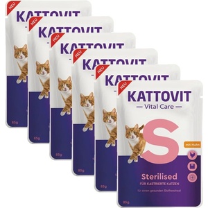KATTOVIT Vital Care Sterilised пастет пиле 6 x 85 г