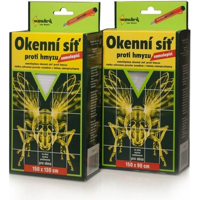 Papírna Moudrý Okenní síť proti hmyzu 90 x 150 cm samolepící bílá – Zbozi.Blesk.cz