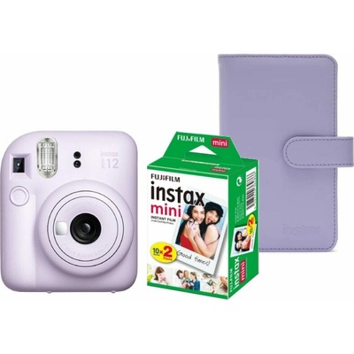 Fujifilm instax mini 12™, fialový + Colorfilm (20ks) + album