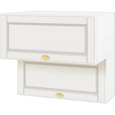 ИРИМ Горен кухненски шкаф Сити БФ-Бяло мат-09-107 80 см