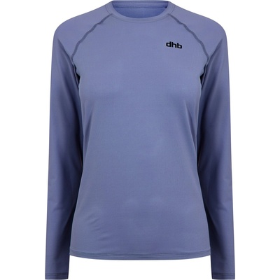 Dhb Фланелка с дълъг ръкав Dhb Aeron Women's Long Sleeve Top 2.0 - Vintage Indigo