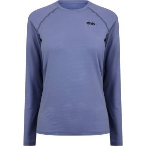 Dhb Фланелка с дълъг ръкав Dhb Aeron Women's Long Sleeve Top 2.0 - Vintage Indigo