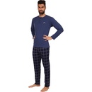 Cornette 113/220 Utah pánské pyžamo dlouhé modré
