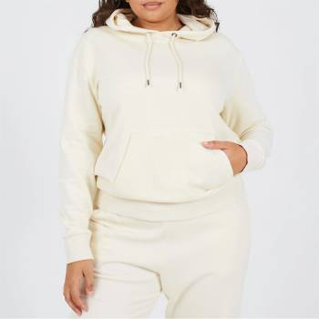 Brave Soul Блуза Brave Soul Plus Size Pullover Hooded Sweatshirt with Kangaroo Pocket - Cream