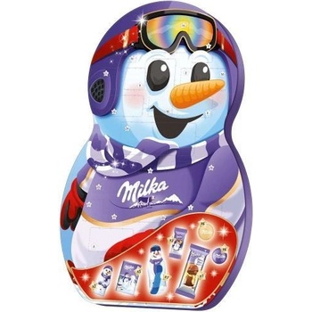 Milka sněhulák adventní kalendář 236g