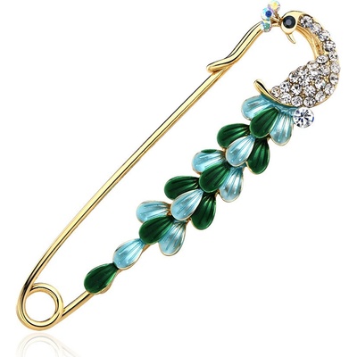 Amparo Miranda Brošňa Spínací špendlík Páv AR305-2