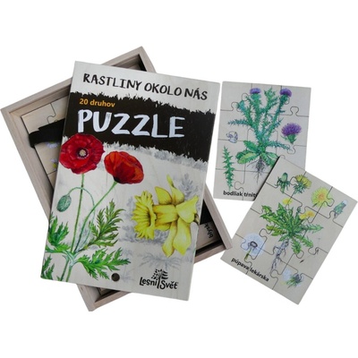 Lesní svět Sada Puzzle Rastliny okolo nás 20 x 12 dielov