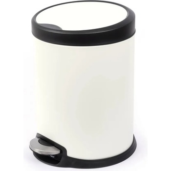 Image 1 of 5 л бял кош с педал и вътрешна кофа Fantasy (018564)