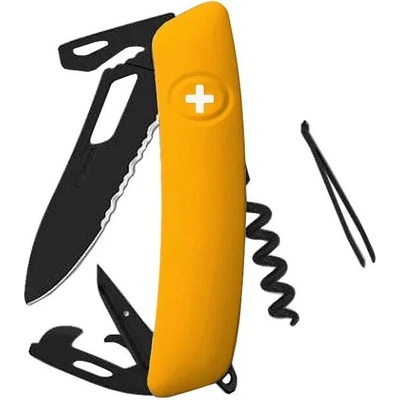 SWIZA Kapesní nůž SH03TR Allblack Single Hand Signature Wavy Edge
