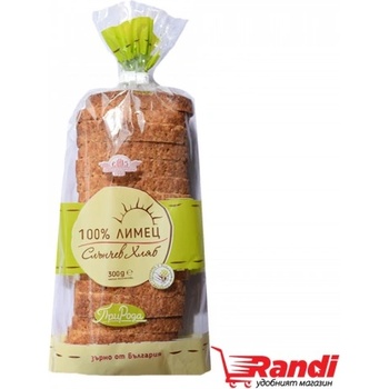 Елиаз Хляб 100%лимец Слънчев хляб Елиаз 300 гр