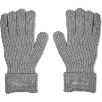 Jack Wills Ръкавици Jack Wills Adults Knitted Fleece Gloves - Grey Marl