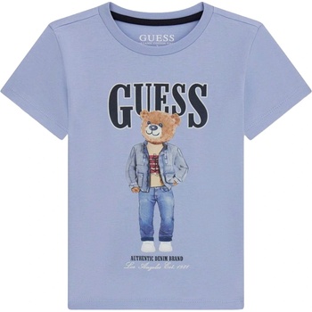 Guess Тениска с къс ръкав Guess - Мече, синя, 12 м (20261-N6RI05-K8HM4-G76S-12M)