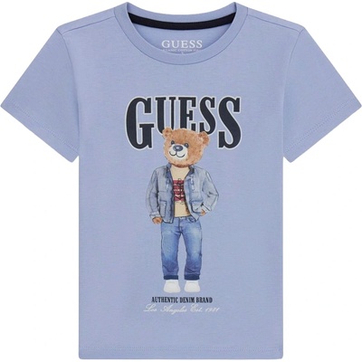 Guess Тениска с къс ръкав Guess - Мече, синя, 12 м (20261-N6RI05-K8HM4-G76S-12M)