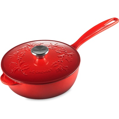 Le Creuset - vianočný hrniec na omáčku 2,1 l červený