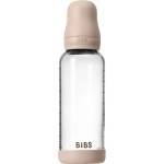 BIBS Baby Glass Bottle Silicone шише против колики със силиконова приставка за пиене Blush