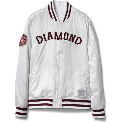 Diamond Dugout Varsity Jacket White