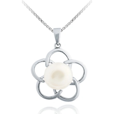 JVD Stříbrný přívěsek květinka s perlou SVLIP049669