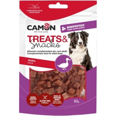 Camon Duck cubes - лакомство за куче, патешки кубчета 80 гр, Италия - AE505