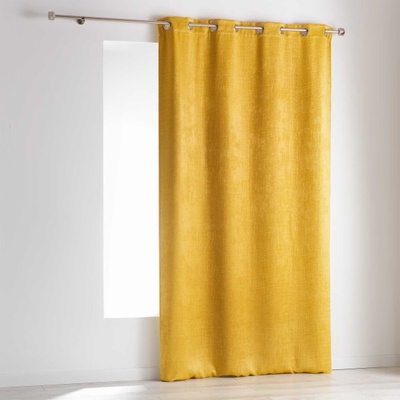 Douceur d'intérieur Zatemňovací závěs 140 x 240 cm OPACIA, žlutá barva