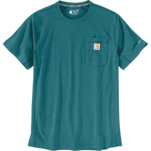 Carhartt Мъжка тениска Carhartt Force Pocket S/S T-Shirt - Harbor Teal Heather (216-5775-1411)