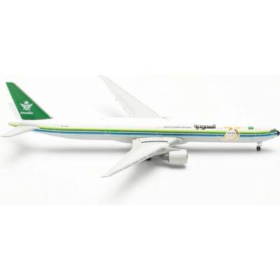 Herpa B777-368ER Saudi Arabian Airlines 75 Years 1945-2020 Retro Colors 1:500