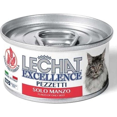 MONGE LECHAT EXCELLENCE FLAKES s hovädzím mäsom 80 g