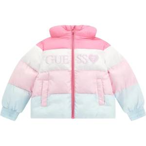 GUESS Свежо яке за мини момиче в топли цветове с надпис Guess