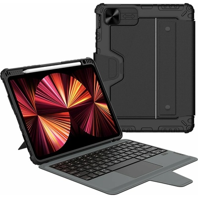 Nillkin Bumper Kombinované Klávesnicové Puzdro pre iPad Air 4/5/10.9 2020/11 2024/2025/2026/Pro 11 2020/2021/2022 Black