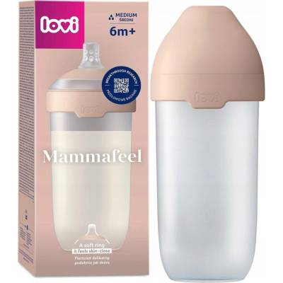 Lovi Mammafeel Láhev na krmení s dynamickou savičkou 330 ml