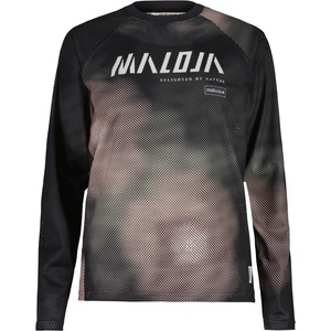 Maloja Дамска фланелка с дълъг ръкав за колоездене Maloja Women's FurculaM. Cycling jersey - Deep Black Bloom (156-3043-0114)