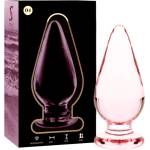  Плъг от боросиликатно стъкло, 11см. - Nebula Glass Pink 4 (D-235930)