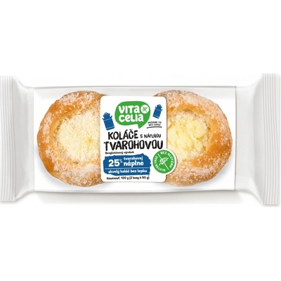 Vitacelia Koláče bezlepkové s náplňou tvarohovou 100 g