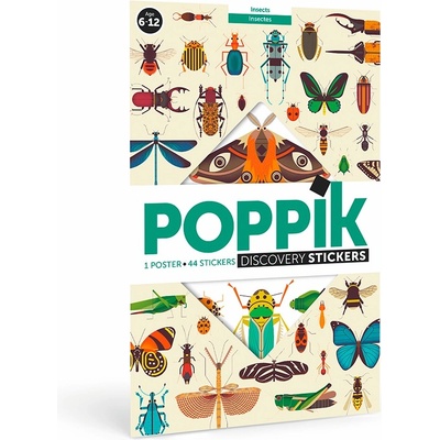 POPPIK Плакат със стикери poppik - Насекоми (dis007)
