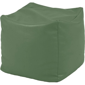 Image 1 of PUFRELAX Пуф, 80л. , Табуретка Куб - Waka Waka Green, PU кожа, Пълнеж от полистиролни перли, 8085 (PUF-G-C-PU-WAK)