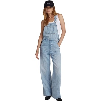 G-STAR Leg Dungaree Straight Fit sleeveless overall - Blue (Sun Faded Cloudburst)