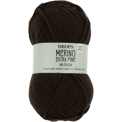 Drops Merino Extra Fine Uni Colour 02 čierna