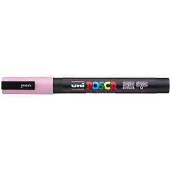 uni Декоративен маркер, 0, 9-1, 3 мм, UNI "Posca PC-3M", светлорозов 284786000 (284786000)