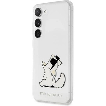 KARL LAGERFELD Гръб Karl Lagerfeld PC/TPU Choupette Eat Case за Оригинален гръб Samsung Galaxy S23 - Прозрачен (3666339114848)