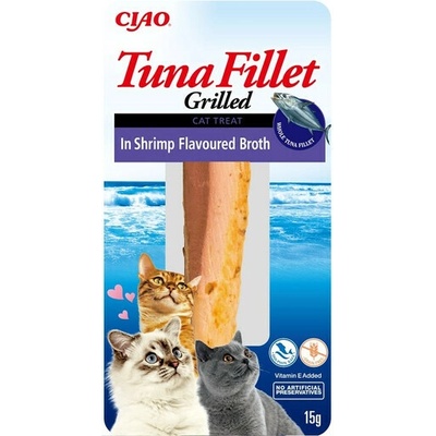 Ciao Cat Grilled Tuna Fillet in Shrimp Flavoured Broth 15 g