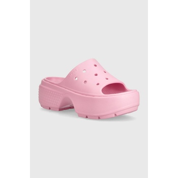 Crocs Чехли Crocs Stomp Slide в розово с платформа 209346 (209346.6WY)